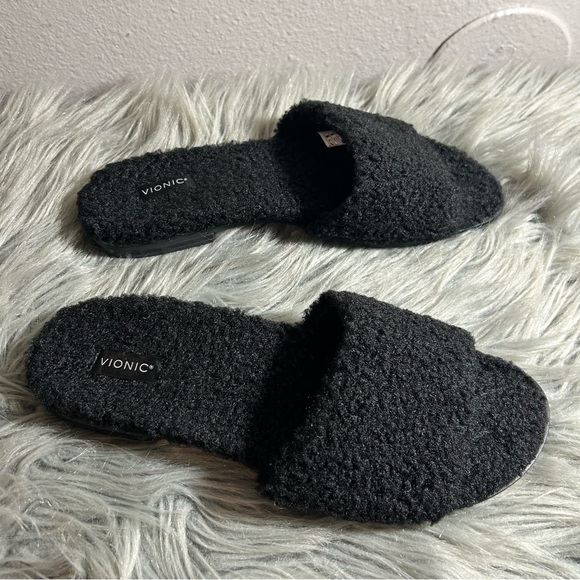 Vionic Demi Women's Heeled Slide Sandal Black Size 7.5 - Picture 4 of 8